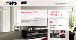 Desktop Screenshot of einrichtungshaus-mette.de