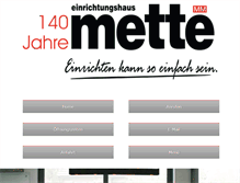 Tablet Screenshot of einrichtungshaus-mette.de